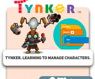 Tynker. Learning to manage characters.  - Programming for children in London